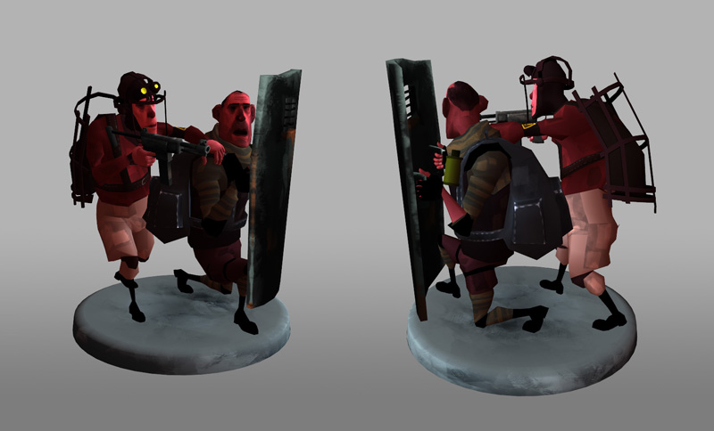 Demo and Shield Figure